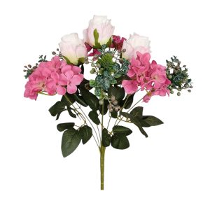 BUKIET RÓŻ ET909 CREAM-LT.PINK