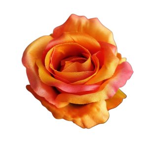 RÓŻA WYROBOWA F-22051 DK.ORANGE RED GREEN L29