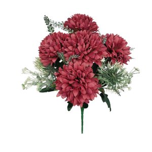 BUKIET CHRYZANTEMA 125026B10M1 BURGUNDY GREEN