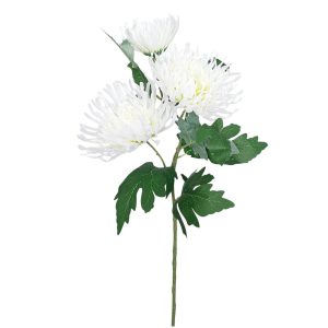 CHRYZANTEMA GAŁĄZKA LJ-62501 CREAM GREEN