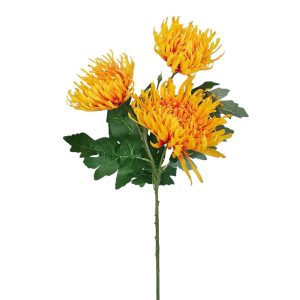 CHRYZANTEMA GAŁĄZKA LJ-62501 DK.YELLOW RED